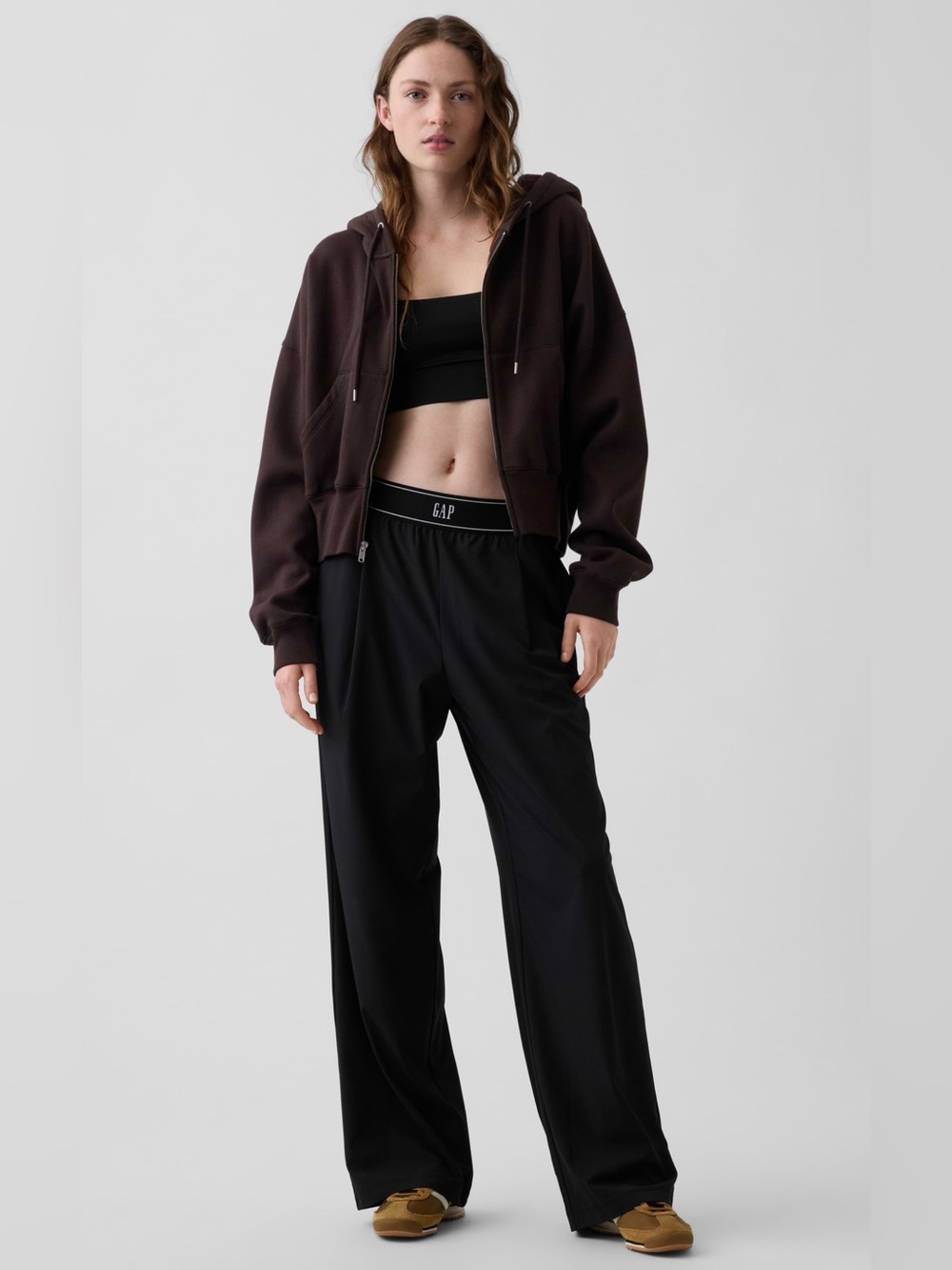GapFit Pleated Easy Logo Pants black 🖤
